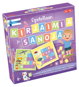 Lautapeli Opetellaan kirjaimia ja sanoja Tactic 4+