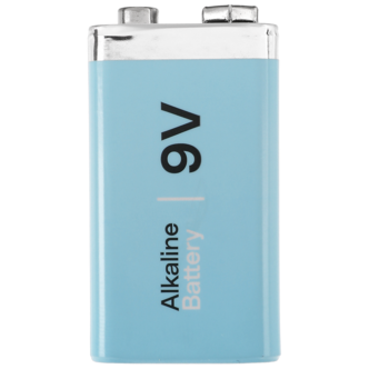 9 V-batterier, alkaliska, 16-pack